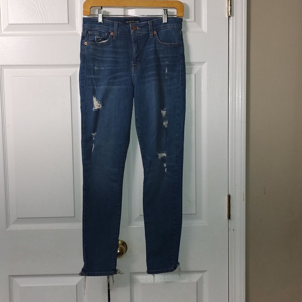 Lucky Jeans Distressed  Ava Skinny   Sz (27)  4